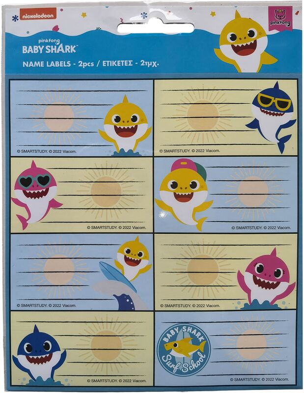 Baby Shark Ετικέτα 2Τμχ (775-12146)