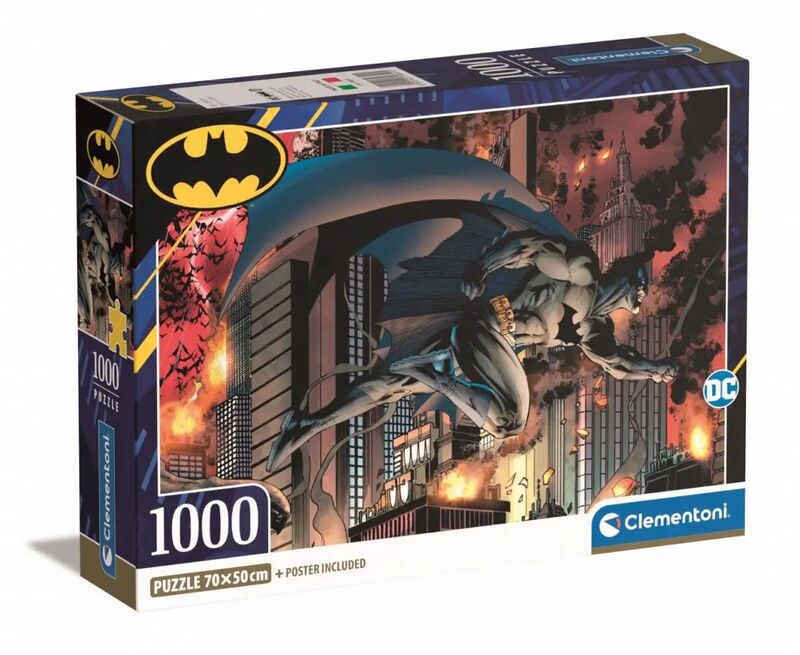 Clementoni Παζλ 1000 H.Q.Batman (1260-39851)