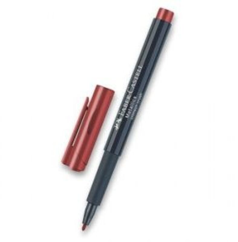 Faber Castel Μαρκαδόρος Metallics Κόκκινο (12310352)