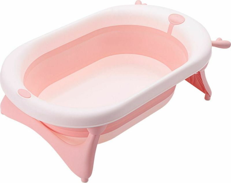 Kikkaboo Μπανιέρα Πτυσσόμενη Ταξιδιού Foldy Pink (31402010022)