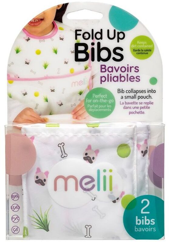Melii Σαλιάρα 2Τμχ Bulldog (MEL13800)
