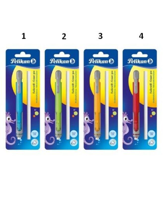 Pelikan Γομολάστιχα Click Eraser Με Ανταλλακτικό-4 Σχέδια (807364)