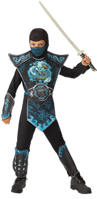 Rubie's Blue Dragon Ninja Στολή Medium No 5-7 (702080/M)