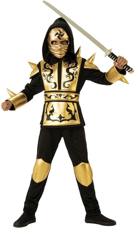 Rubie's Gold Dragon Ninja Στολή Large No 8-10 (641143/L)