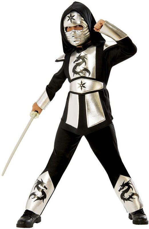 Rubie's Silver Dragon Ninja Στολή Large No 8-10 (641142/L)