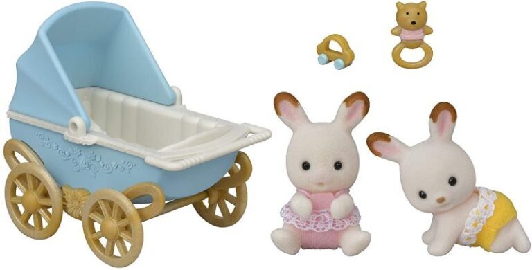 Sylvanian Families Σετ Δίδυμα Μωρά Chocolate Rabbit Twins (053336-5432)