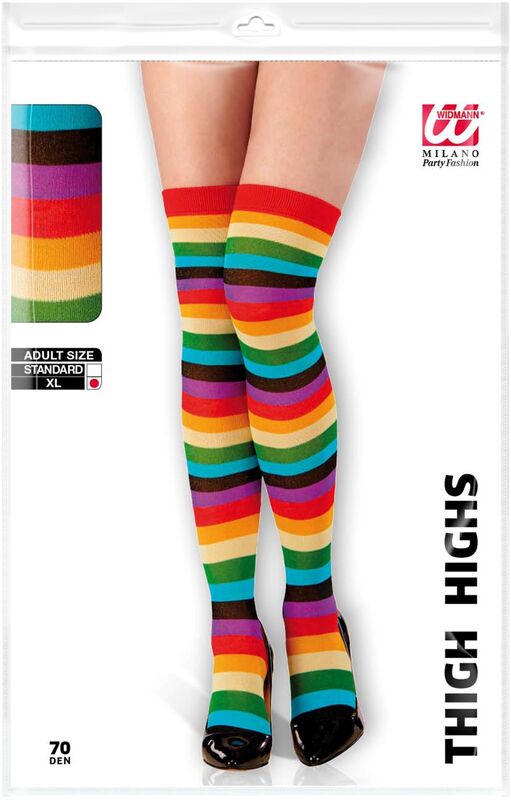 WM Κάλτσες Over The Knee Μακριές Rainbow (30001)
