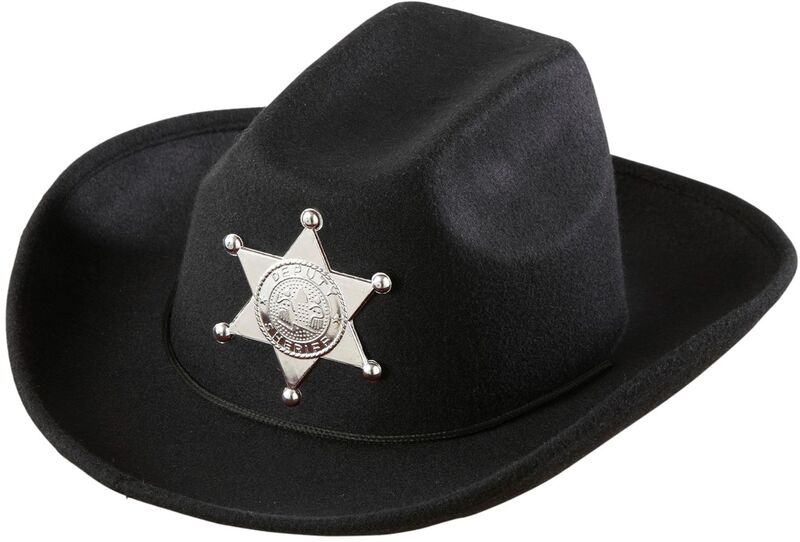 WM Καπέλο Παιδικό Cowboy Μαύρο (0484P)