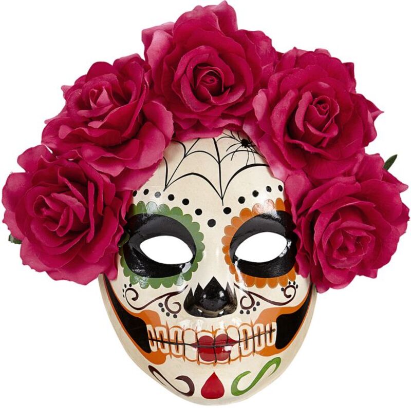 WM Μάσκα Με Τριαντάφυλλα Dia De Los Muertos (04785)