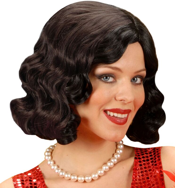 WM Περούκα Μαύρη Roaring 20's (T0995)