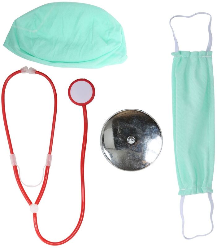 WM Σετ Doctor-Σκουφάκι Μάσκα Ανακλαστήρας Στηθοσκόπιο (00318)