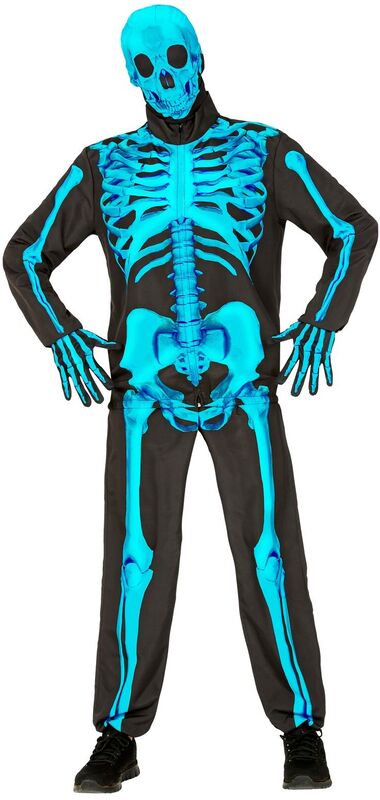 WM Στολή Ενηλίκων Neon Skeleton FC Large (15883)