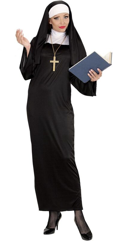 WM Στολή Ενηλίκων Καλόγρια Medium (01322)