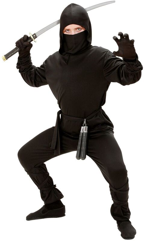 WM Στολή Παιδική Ninja No 14-16 (02640)
