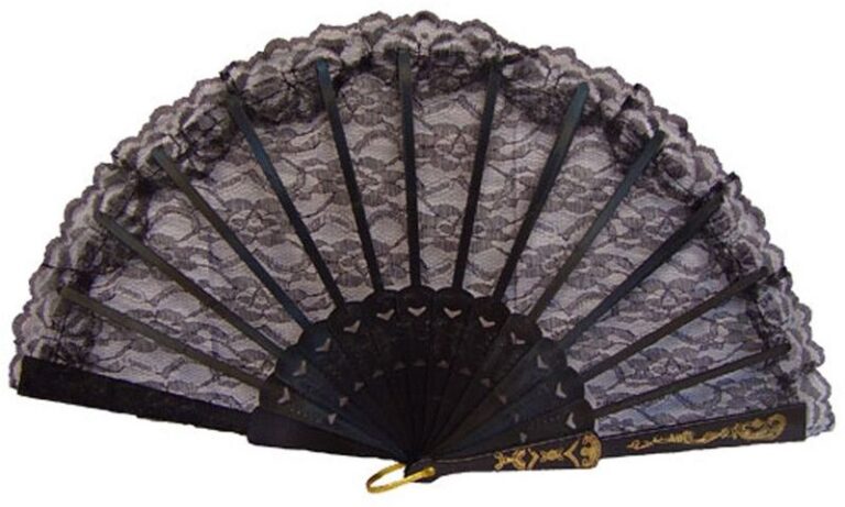 Βεντάλια Μαύρη 25cm (5221)
