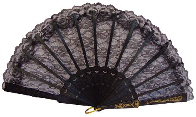 Βεντάλια Μαύρη 25cm (5221)