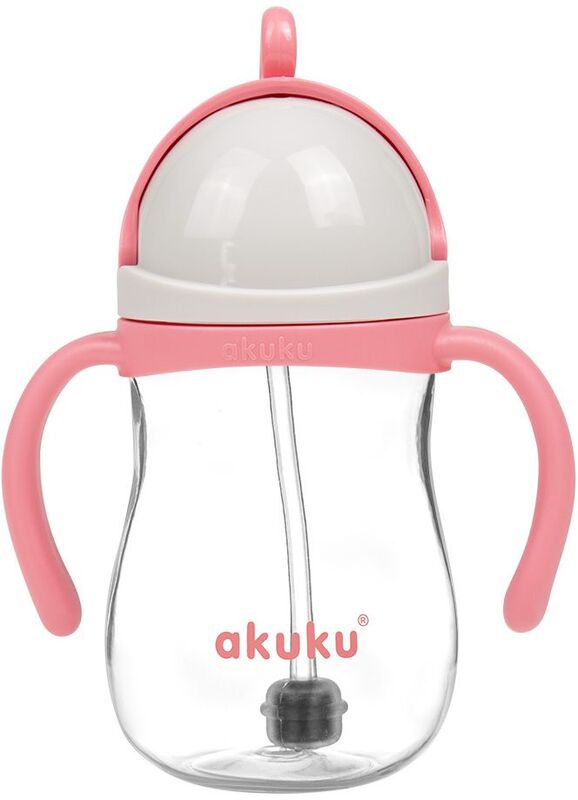 Akuku Ποτηράκι Με Καλαμάκι & Βαρίδι Pink (A0676)