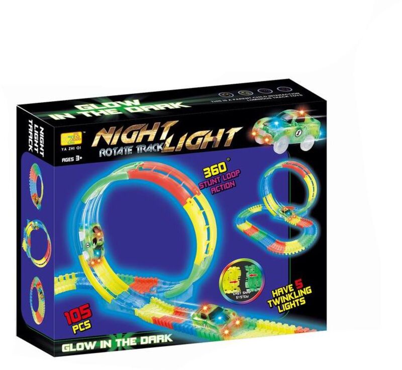 BW Σετ Πίστα Glow In The Dark B/O With Light 105Τμχ (868-169)