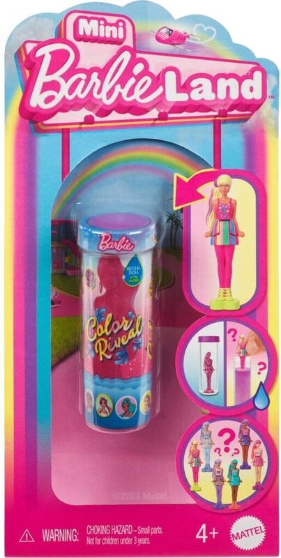 Barbie Mini Barbieland-Color Reveal-6 Σχέδια-1Τμχ (HYF28)