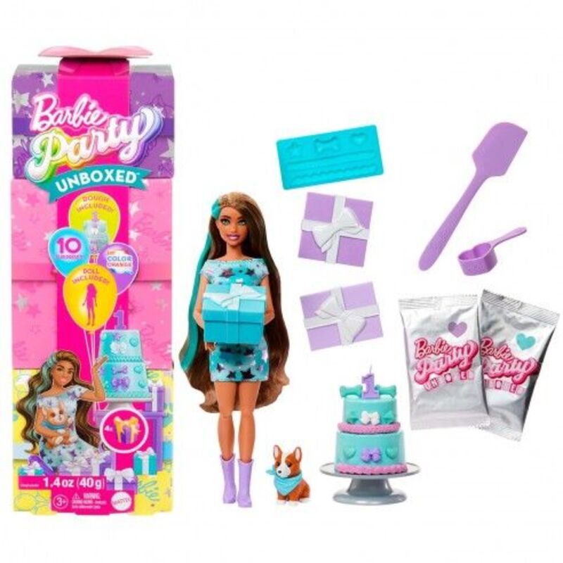 Barbie Party Unboxed Reveal-Μελαχρινή (JFG72)