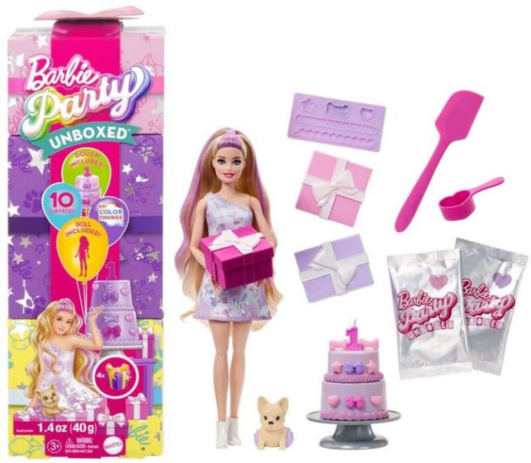 Barbie Party Unboxed Reveal-Ξανθιά (JFG70)