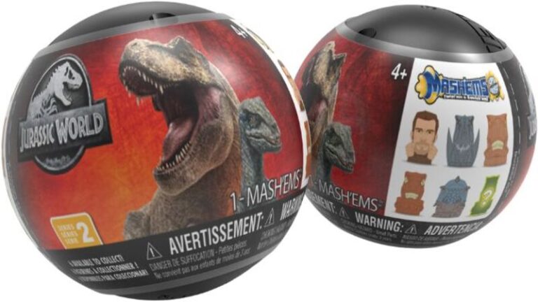 Basic Fun Mash'ems Jurassic World Sphere Capsule S2-1 Τμχ (54420-54427)