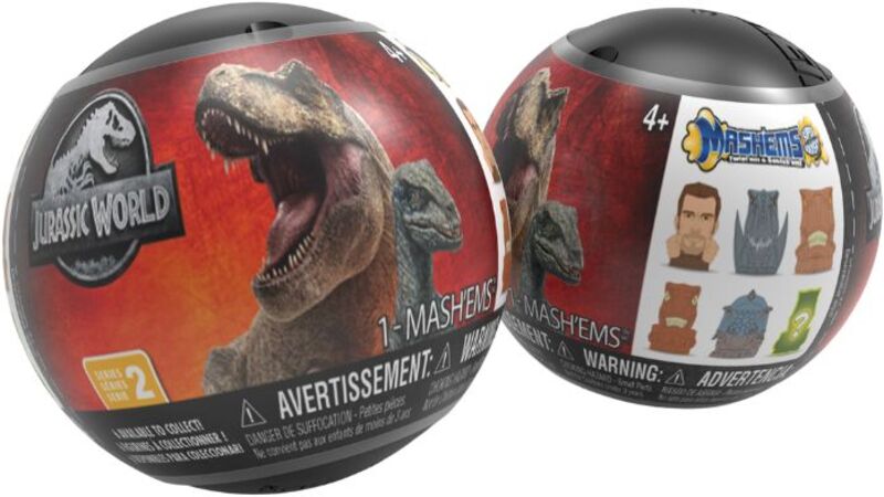 Basic Fun Mash'ems Jurassic World Sphere Capsule S2-1 Τμχ (54420-54427)