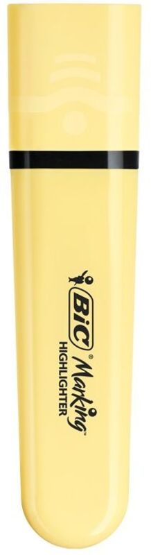 Bic B.Υπογραμμιστής Highlighter Flat Pastel Κίτρινο-1Τμχ (517965)
