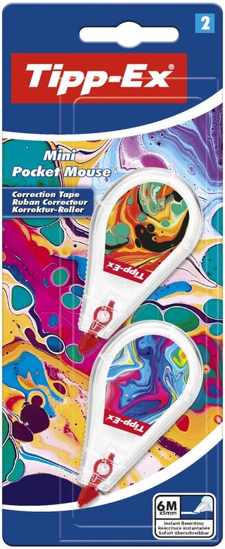 Bic Διορθωτική Ταινία Tipp-Ex Mini Pocket Mouse Decors 2Τμχ (8695978)