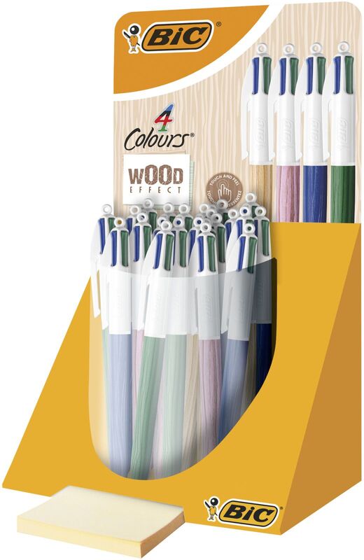 Bic Στυλό 4C Wood-4 Σχέδια-1Τμχ (507406)