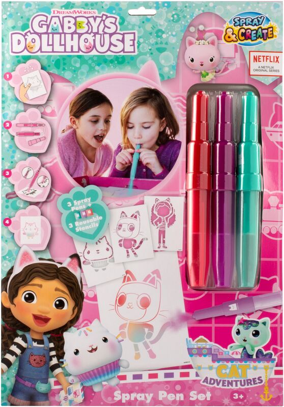 Canenco Gabby's Dollhouse Αερογράφος Set (GD23363)