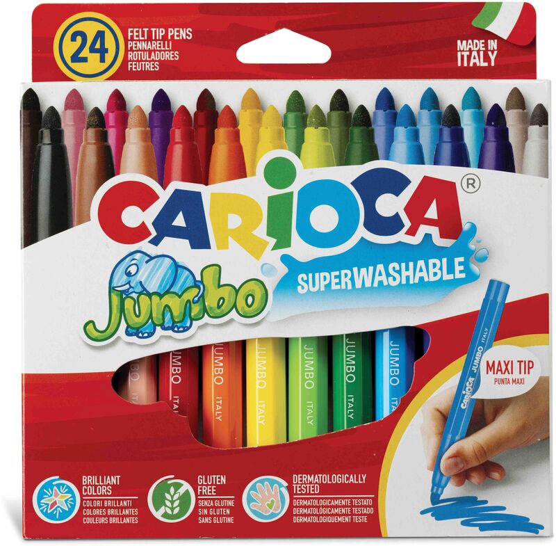 Carioca 24 Μαρκαδόροι Jumbo (40570)