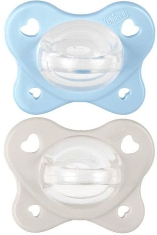Chicco Πιπίλα Όλο Σιλικόνη Physioforma Dual Soft Σιέλ 2-6 Μηνών 2Τμχ (C60-73088-61)