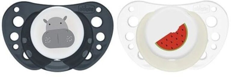 Chicco Πιπίλα Σ Physio Air Μπεζ-Γκρι Μπλε 16-36+ Μηνών 2Τμχ (C20-75086-92)