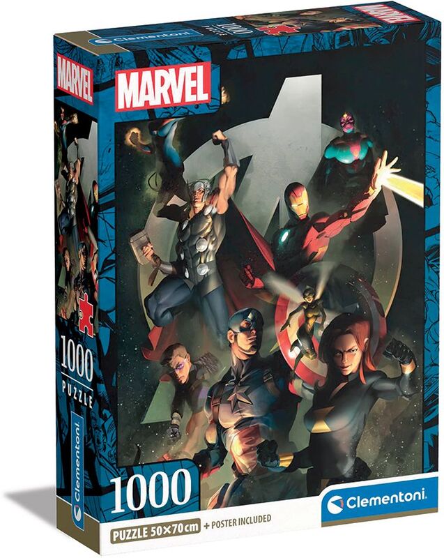 Clementoni Παζλ 1000 Η.Q. The Avengers (1260-39809)