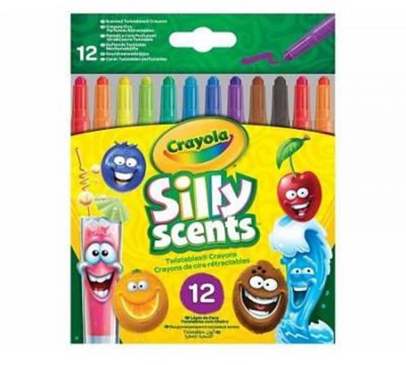 Crayola Silly Scents Twistable Κηρομπογιές 12Τμχ (52-9712)