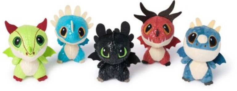 Dragons Λούτρινα 7.5cm-5 Σχέδια-1Τμχ (6072910)