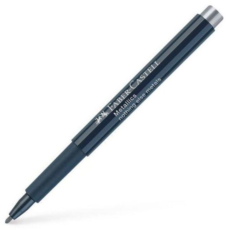 Faber Castel Μαρκαδόρος Metallics Ασημί (12310010)