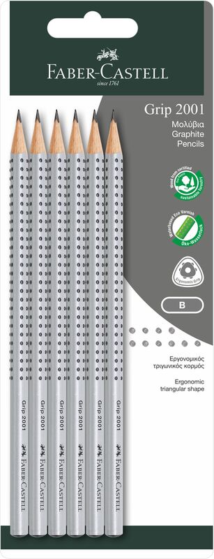 Faber Castell Grip B 6Τμχ (12311182)