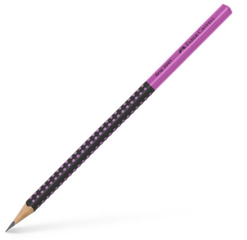 Faber Castell Μολύβι Grip Δίχρωμο Μαύρο-Ροζ HB (12310478)