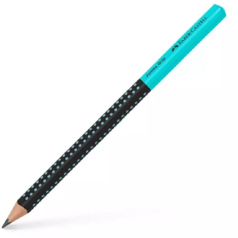 Faber Castell Μολύβι Jumbo Grip Δίχρωμο Μαύρο-Τιρκουάζ HB (12310523)