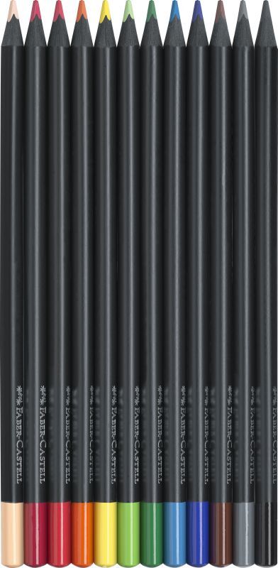 Faber Castell Ξυλομπογιές Black Edition 12τμχ. (12310079)