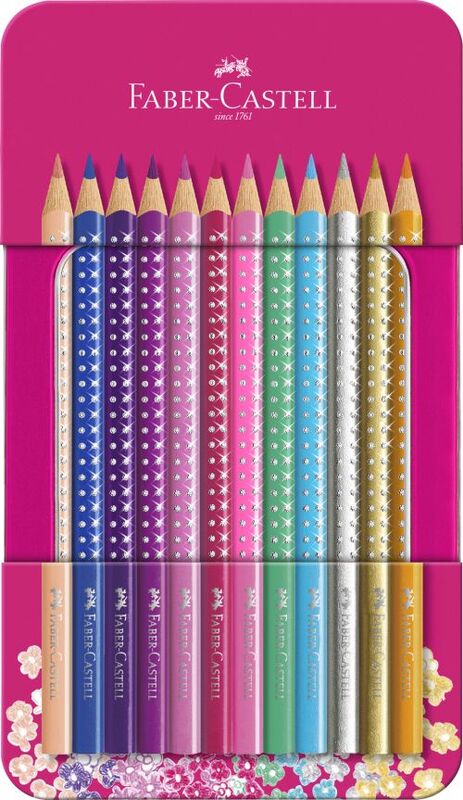 Faber Castell Ξυλομπογιές Sparkle Tin-12Τμχ (12310086)