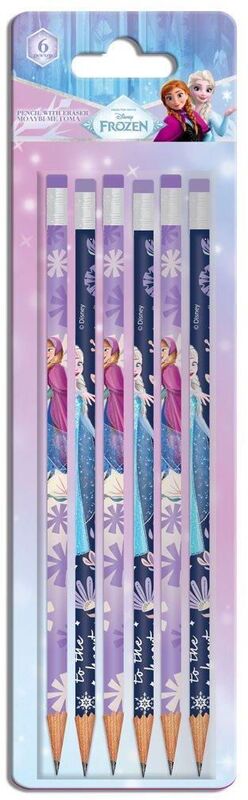Frozen Μολύβι Με Γόμα 6Τμχ (000564963)