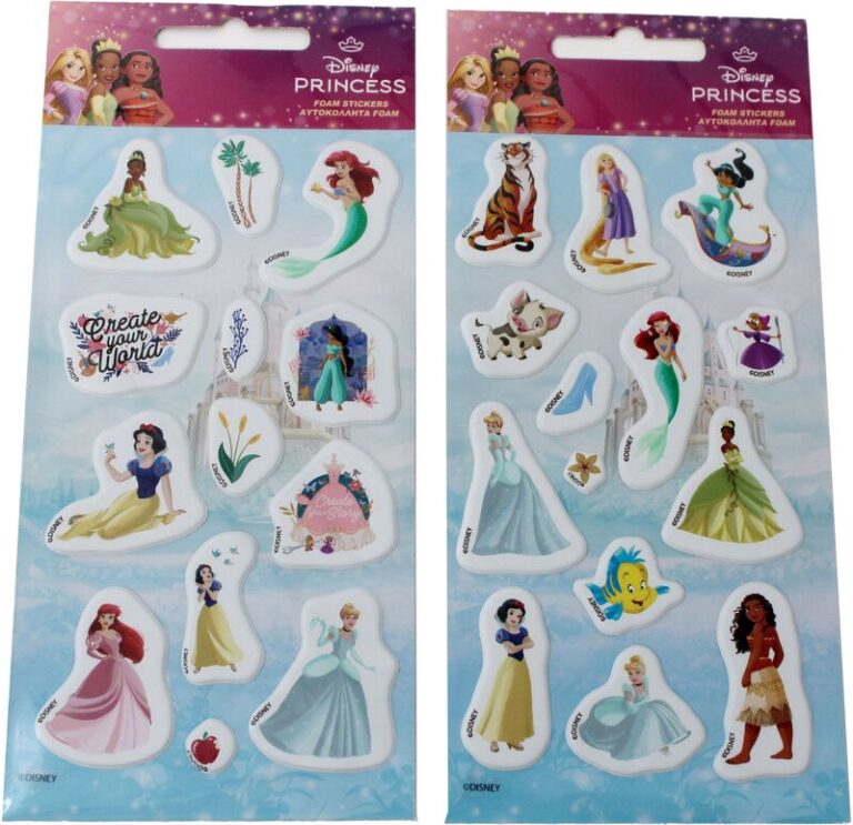 GIM Sticker Foam Princess-2 Σχέδια-1Τμχ (771-16238)