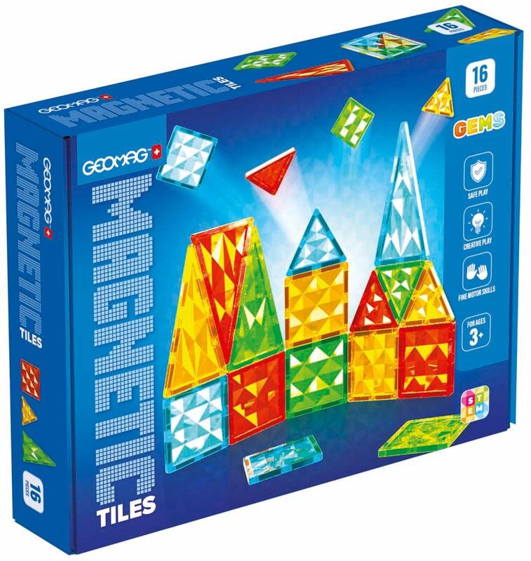 Geomag Magnetic Tiles Gems 16pcs. (PF.224.100.00)