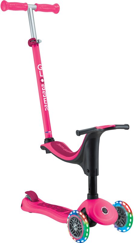 Globber Scooter Go.Up Sporty Lights Funchsia (452-610-4)
