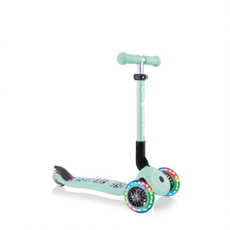 Globber Scooter Junior Foldable Fantasy Lights Tribal Mint (433-206)