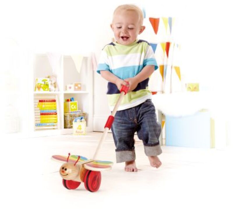 Hape Push & Pull Ξύλινο Butterfly (E0340)