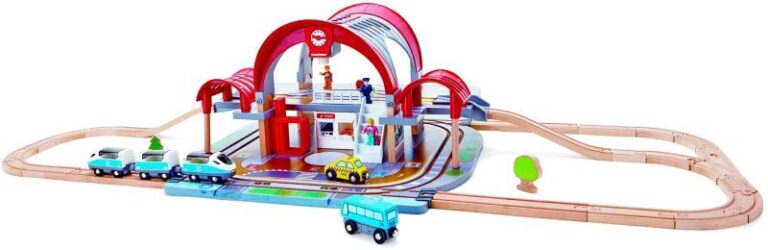 Hape Railway Ξύλινο City Station-Σιδηροδρομικός Σταθμός (E3725A)